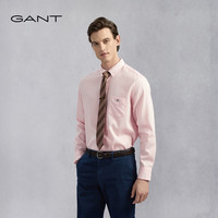 GANT 男士通勤上衣商务休闲经典纯色长袖衬衫 662
