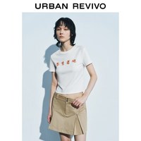 UR 趣味休闲狗狗印花 女士短袖T恤