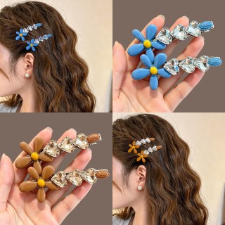 歌米诺 2026新款花朵爱心发夹 高级感前额发卡侧边边夹刘海碎发夹子头饰