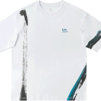  Lee/李 笔触图案设计 男士短袖T恤