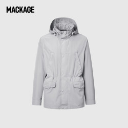 Mackage 春夏新品 男士 LIONEL城市户外中长款休闲风雨衣夹克