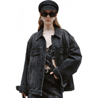  MO&Co./摩安珂 重工镭射 牛仔夹克