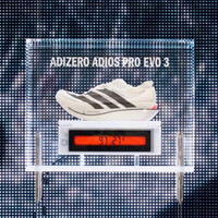 adidas Adizero Adios Pro Evo 3超轻专业马拉松碳板跑鞋 冷白色/黑色 KH7678 40