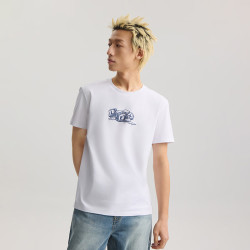 Lee 26新品标准版圆领融化冰块设计风格Logo印花轻薄男短袖