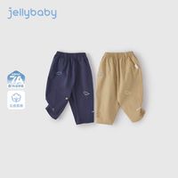 jellybaby 男童裤子夏季外穿男孩宝宝夏装休闲纯棉儿童文艺风薄款