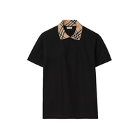 BURBERRY 男装 格纹衣领棉质 Polo 衫