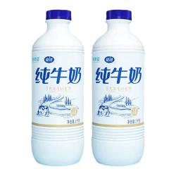 夏进 瓶装纯牛奶1kg*2瓶大瓶常温即饮营养全脂牛奶家庭装全家齐享