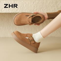 则则 厚底增高 女士单鞋