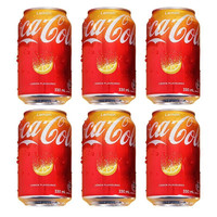  Coca-Cola/可口可乐 澳门 柠檬味可乐汽水 澳门香港版柠檬可乐6罐