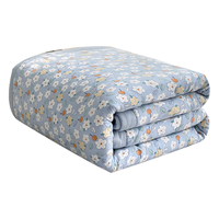  AIDLI 可水洗机洗 夏凉被 清新小花-蓝 150x200cm
