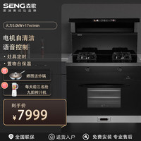 森歌 新款集成灶家用一体机环保灶台厨房油烟机燃气灶灶具套装正品新品 蒸烤一体