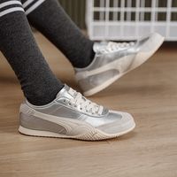 PUMA Bella UT LEA 男女中性休闲复古薄底足球风T头鞋低帮板鞋 405256-08 Bella