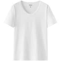森马 短袖T恤女 本白 U领正肩合体款 3XL
