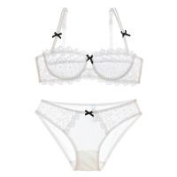 Glambody MAGIC NATURAL LINE 女士有钢圈文胸内裤套装 W9166 白色 70A