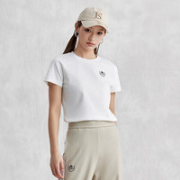 卡帕 短袖T恤女夏季运动休闲圆领半袖透气小标易搭配上衣K0E42TD01D