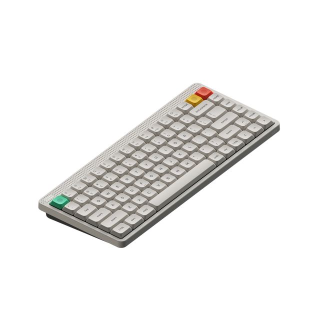 移动端：NuPhy 全键热插拔 矮轴机械键盘 双色PBT键帽 nano轴  超茶轴 无背光 复古白