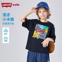 Levi's 凉感面料 儿童短袖T恤 黑美人 140 /68