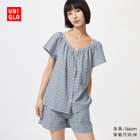  UNIQLO/优衣库 女士睡衣套装 68 深蓝色 M