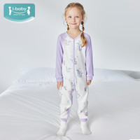 ibaby 英伦宝贝儿童恒温针织长袖连体衣秋冬睡衣家居服柔软舒适FF 长袖连体睡衣-花漾绒兔 80码