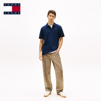 TOMMY JEANS 华夫格肌理 男士Polo衫