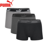 移动端、京东百亿补贴：PUMA 男士内裤男基础款95%棉透气运动平角内裤3条