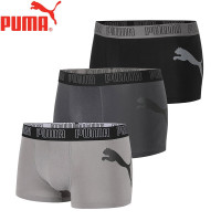 PUMA 男士内裤 运动休闲纯色裤衩 3条装