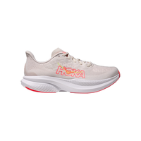 HOKA 马赫6竞训跑步鞋 云雾灰/亮橙红色 男款 44.5