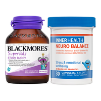  BLACKMORES/澳佳宝 学习片DHA+锌 儿童营养补充剂套装