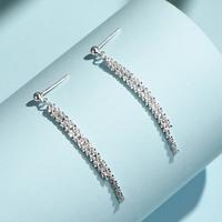 吴越老银铺 S925 银流苏星星耳钉 简约 ins 风 日常百搭精致配饰