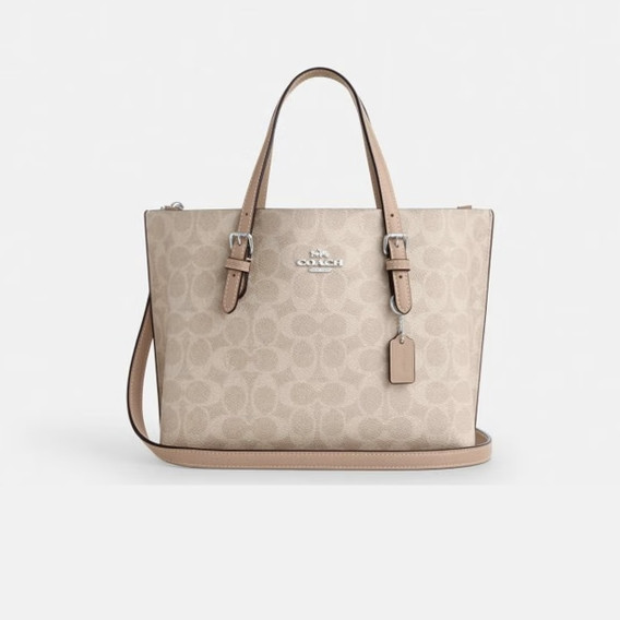 COACH CV965 女包茉莉MOLLIE25通勤斜挎包 沙黄色