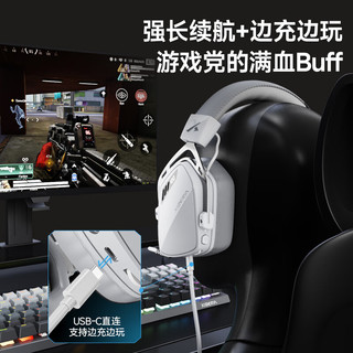 西伯利亚 K03S 7.1版 2.4G低延迟 冰川白 三模游戏耳机