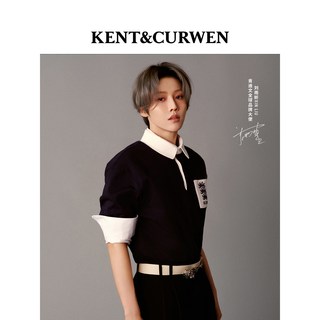  KENT&CURWEN/肯迪文 刺绣 男士POLO衫 M 灰色C2