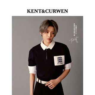  KENT&CURWEN/肯迪文 刺绣 男士POLO衫 M 灰色C2