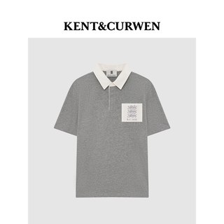  KENT&CURWEN/肯迪文 刺绣 男士POLO衫 M 灰色C2