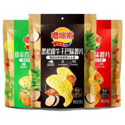 噜咪啦 云贵薯片 65g 3袋