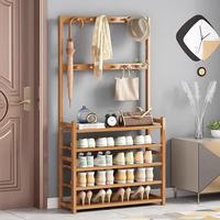 LISM 鞋架子家用门口挂衣架衣帽架置物架鞋柜