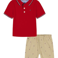 TOMMY HILFIGER Toddler Boys Woven Shorts Set