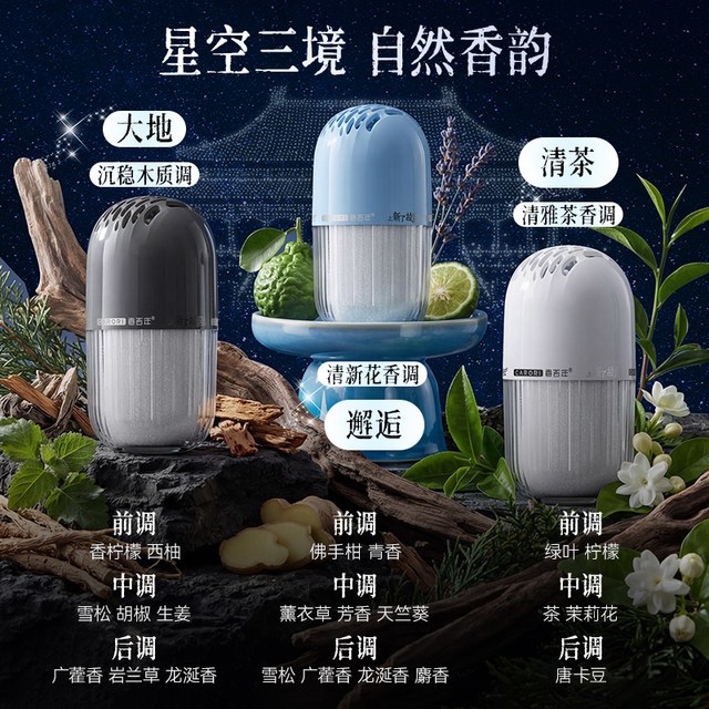 香百年 流金香膏 车载香薰