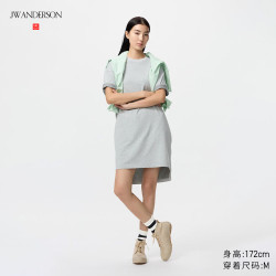 优衣库 宽松 女士连衣裙 04 烟灰色 M