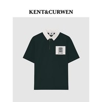  KENT&CURWEN/肯迪文 三狮徽章刺绣 男士POLO衫 墨绿色A3