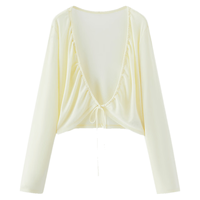  Semir/森马 修身 女士外套 淡黄31401 M