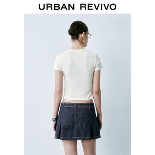  URBAN REVIVO 字母刺绣 女士T恤