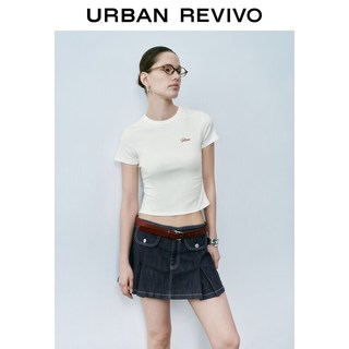  URBAN REVIVO 字母刺绣 女士T恤
