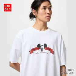 优衣库 UT MAGIC FOR ALL 印花T恤 白色 4XL