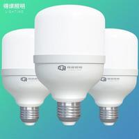 得焺 led灯泡超亮节能灯室内照明灯工厂大功率螺口工业园区E27灯泡 白光20 -E27螺口-1只装