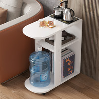 酷林KULIN 边桌茶几 沙发边几 简约可移动茶台 家用小型置物收纳架 暖白色