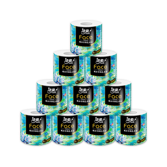 洁柔 油画卷纸 4层 200g/卷*10卷