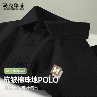  MARK FAIRWHALE/马克华菲 棉珠地 男士POLO衫