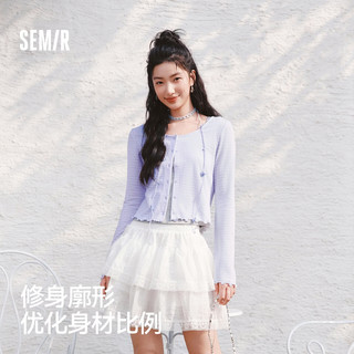  Semir/森马 肌理提花 女士针织衫