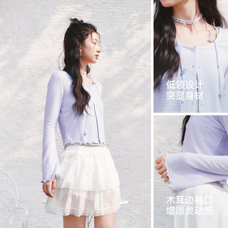  Semir/森马 肌理提花 女士针织衫